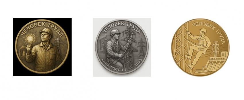 Определены призеры конкурсного отбора проектов дизайна памятной 10-рублевой монеты «Энергетик»  в рамках серии «Человек труда» Банка России